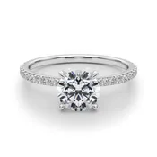 "Rebecca" Hidden Halo Engagement Ring