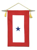 1 Star Service Banner 8"x15" | Made in USA