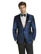 1910 Couture Chase Navy Paisley