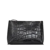 EVERYDAY POUCH BLACK EMBOSSED GATOR
