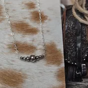 16in. Navajo Pearl Bar Necklace