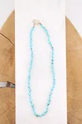 17" Small Sleeping Beauty Beaded Necklace (y10438b)
