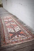 Antique Kurdish Kazak Runner