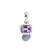 Amethyst and Opal Pendant