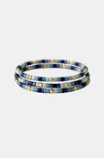 Endless Summer 14k Gold filled & Blues Stretch Ring Stack
