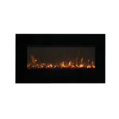 Amantii 34" Wall Mount / Flush Mount Electric Fireplace - WM-FM-34-4423-BG