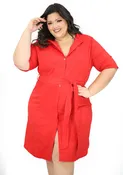 BL-D-4856 Red Traje de Mujer Plus