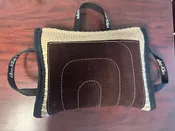 ABC Klin Soft Jute and Leather 3 Handle Pillow