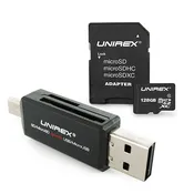 MicroSD Class 10 with 4-in-1 USB Reader & SD Adapter