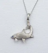 Sterling Silver Whitefish Necklace — McGough & Company