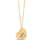 Anniversary Heart Necklace Gift with Custom Message Card  +