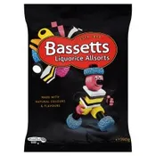 Bassetts Liquorice Allsorts 135g Bag x 10