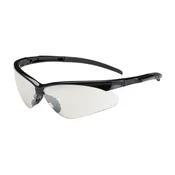 Adversary™ Semi-Rimless Safety Glasses with Black Frame, Clear Lens and Anti-Scratch / Anti-Fog Coating