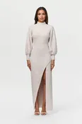 Bouclé Knit Maxi Dress