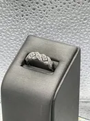 10 Karat White Gold Criss Cross XOXO Ring