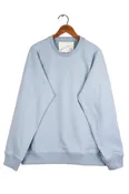 Amagansett Beach Upcycled Terry Cotton Sweater - Sky Blue Aster