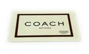 Coach Watches 2 Year Warranty Card