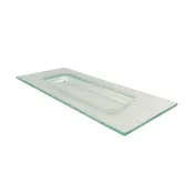 11x4.5 Inch Rectangular Clear Deep Plate | FSW 6527B603