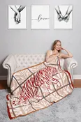 ANIMAL IN THE FOREST PATTERN THROW BLANKET