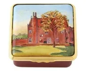 Halcyon Days Chequers by Sir Winston Churchill Limited Edition Enamel Trinket Box, 128 of 150