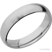 5 mm wide Domed Titanium band.