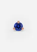 2mm Sapphire Threaded Flat Back Earring