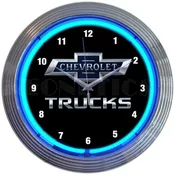 100TH ANNIVERSARY BLUE NEON CLOCK