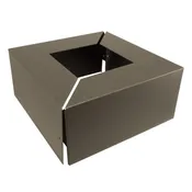 10.125" x 10.125" x 5" Square Aluminum Base Cover for 4" OD Square Light Pole