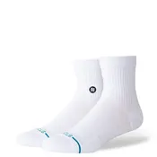 Stance Socks - Icon Quarter Length Sock - White / Black