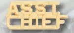“Asst. Chief” Collar Brass, 1/4″, Clutch Back (Pair)