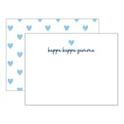 Heart Flat Notecards- Kappa Kappa Gamma