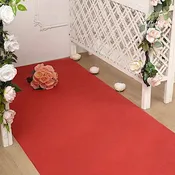 100 feet Red Rayon Wedding Aisle Runner