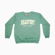 Beaufort, North Carolina Stitched Varsity Crew Sweatshirt