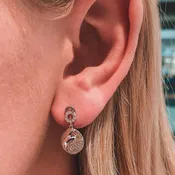 14K Pavé Yin & Yang Earrings