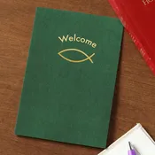 Christian Ichthys Fish 6x9 Church Welcome Folder