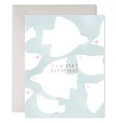 Baby Blessings | New Baby Shower Greeting Card