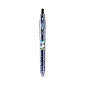 B2P Bottle-2-Pen Recycled Gel Pen, Retractable, Fine 0.7 mm, Translucent Blue Barrel, Dozen