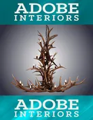 20 Light Elk Cascading Antler Chandelier
