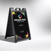 A-Frame Sidewalk Sign — Double-Sided with Printed Inserts