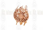 14 K Yellow Gold Filigree Box Clasp : Round 12.5 mm (Available in 3 Variations)