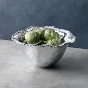 BB 7021 HAMMERED BEAD RIMMED BOWL