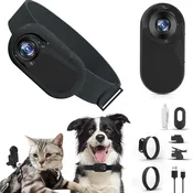 1080P Pet Collar Camera with LCD Screen