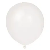 12" Latex Balloons 10ct - White - No included Helium