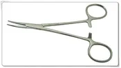 10" Curved Hemostatic Forceps