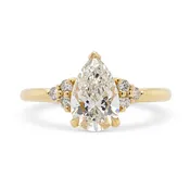 1.51ct Bella Pear Lab Grown Diamond Engagement Ring