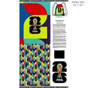 2026 FIFA - BACKPACK - MULTI COLOR from Northcott — Wherehouse Fabrics