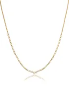 18k Medium Diamond Tiara Tennis Necklace