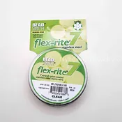 100ft Flex-Rite 7 Strand Nylon Coated Stainless Steel Micro Beading Wire 0.018″ Clear