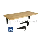 ADA Wall Mounted Locker Room Bench Kit