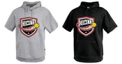 8220 fleece short sleeve hoodie